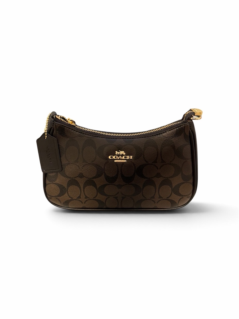 Coach Brown Signature Teri Shoulder Bag
